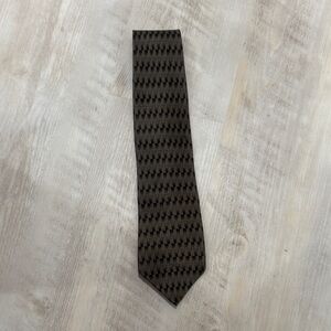 Ziggurat by Mulberry Neckwear Elegant Olive Green Patterned Men's Tie